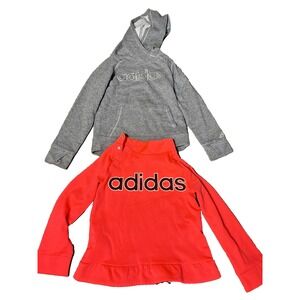 Adidas‎ Girls Sweatshirts/Hoodies, 2 piece lot, Size 5, Glitter